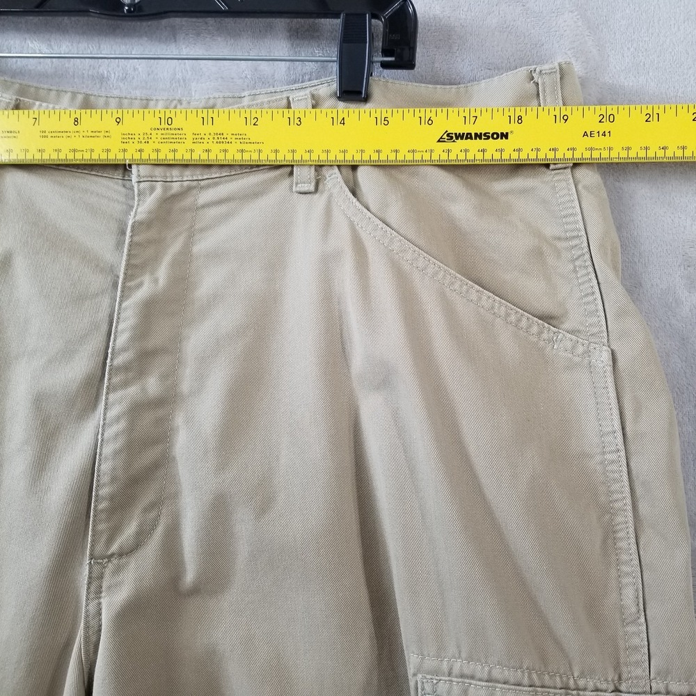 Vintage Polo Jeans Co Cargo Pants Men‎ 39 x 30.5 Beige Military Paratrooper Y2K - Picture 5 of 10